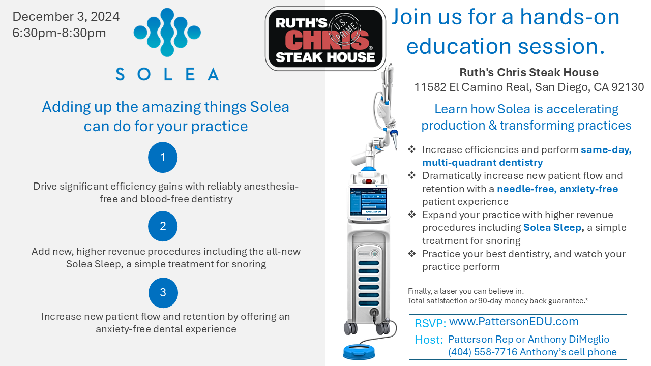 Discover The Power of Solea Ruth's Chris Steak House Dec 3rd